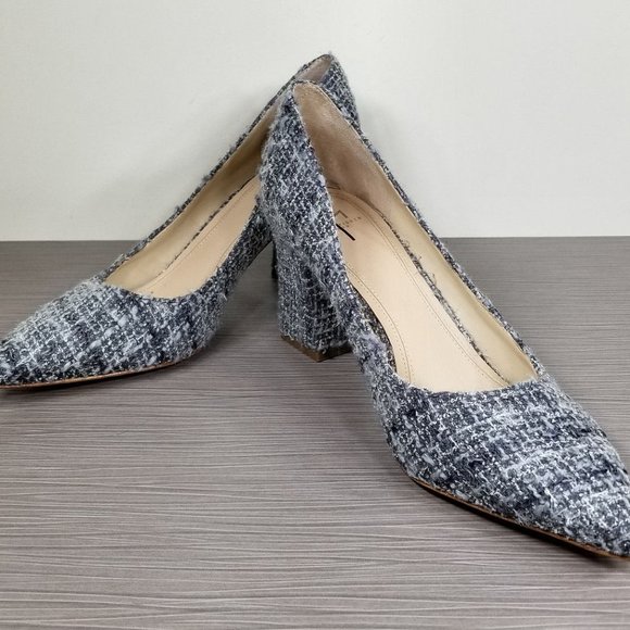 Marc Fisher Ltd Zala Pump, Black/Blue Fabric, Womens Size 9.5 M - Picture 4 of 10